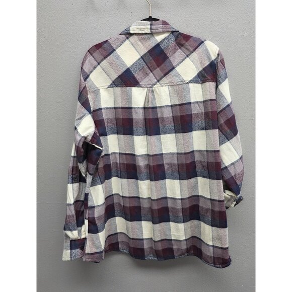 BTC Flannel Shirt Mens 3XL Plaid Button Up Long Sleeve Casual Workwear - Picture 5 of 9